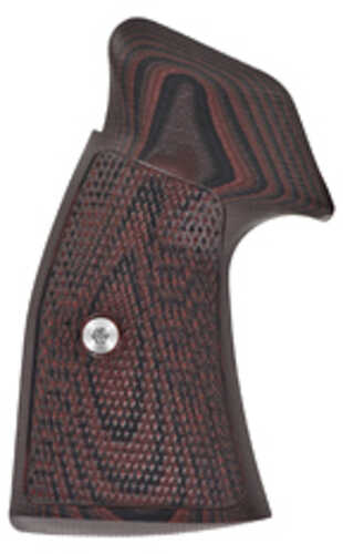 VZ Grips Tactical Diamond Revolver Black Cherry Color G10 Fits S&W K/L Frame Square Butt