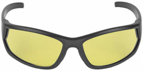 Walker's Ballistic Eyeware IKON Carbine Amber Lens With Matte Black Full Wraparound Frame, Eva Foam Nose