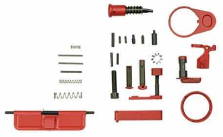WMD Guns Accent Kit Red Finish Includes Ejection Port Cover Door Forward Assist Castle Nut Receiver End Plate Bolt Catch