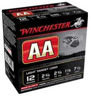 12 Gauge 25 Rounds Ammunition Winchester 2 3/4" 1 1/8 oz Lead #7 1/2