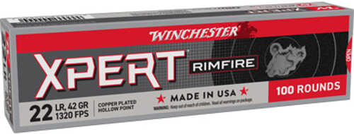 Winchester Ammo XPERT22X Xpert Rimfire 22 LR 40 Gr Lead Round Nose (LRN) 100 Per Box/ 20 Cs