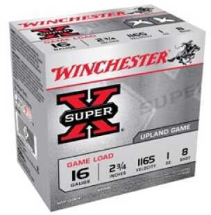 16 Gauge 25 Rounds Ammunition Winchester 2 3/4" 7/8 oz Lead #8