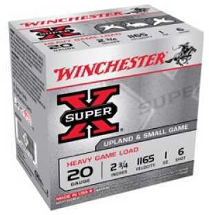 20 Gauge 25 Rounds Ammunition Winchester 2 3/4" 1 oz Lead #6