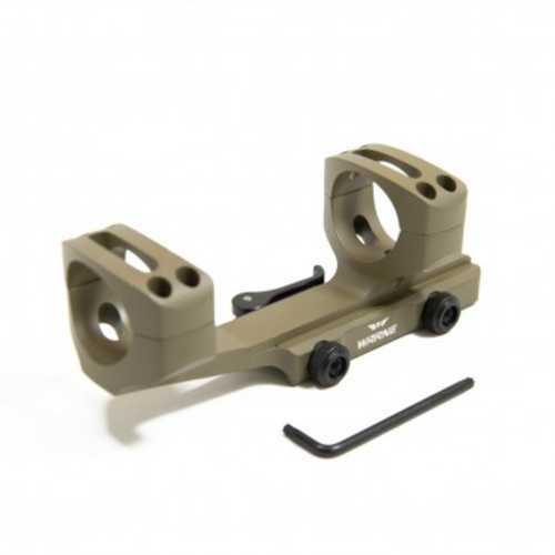 Warne Scope Mounts Quick Detach Cantilever 30mm Fits AR Rifles Extended Skeletonized Dark Earth Finish QDXSKEL30DE