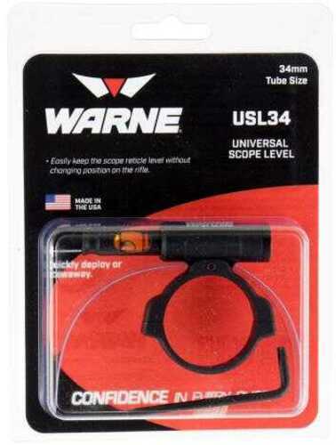 Warne USL34 Universal Scope Level 34mm Aluminum Black