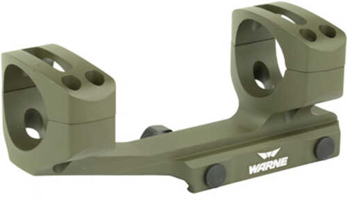 Warne Scope Mounts Generation 2 34mm Fits AR Rifles Extended Skeletonized OD Green Finish XSKEL34OD