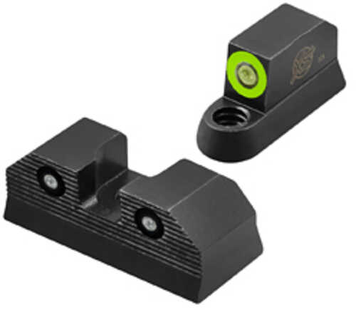 Xs Sights R3d 2.0 Tritium Night Sight For Cz P10 Standard Height Green Front Outline Green Tritium Front/rear Cz-r202s-6