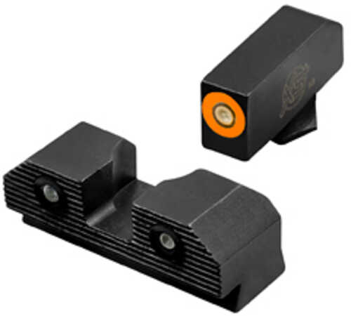 Xs Sights R3d 2.0 Tritium Night Sight For Glock 43 Orange Front Outline Green Tritium Front/rear Gl-r203p-6n