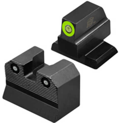 Xs Sights R3d 2.0 Tritium Night Sight For Hk Vp9 Suppressor Height Green Front Outline Green Tritium Front/rear Hk-r202p