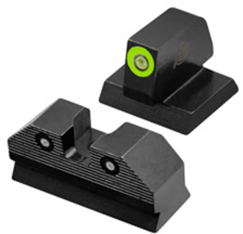 Xs Sights R3d 2.0 Tritium Night Sight For Desert Eagle (.44 Mag/.50ae) Standard Height Green Front Outline Green Tritium