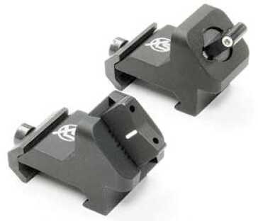 XS Sight Systems Xpress Threat Interdiction AR-15 Green w/White Outline Angle Mount Sights-Ambidextrous AR-0007-4