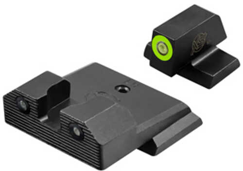 Xs Sights R3d 2.0 Tritium Night Sight Fits S&w M&p Shield Green Front Outline Green Tritium Front/rear Sw-r207p-6g