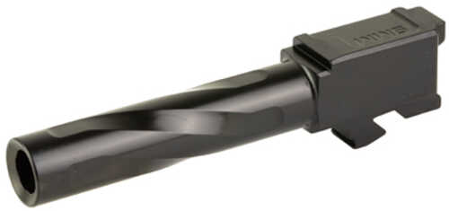 Zaffiri Precision Pistol Barrel 9MM 3.9" Flush and Crown Fits Glock 19 Gen 3 Nitride Finish Black BA-G19G14-FC-BN