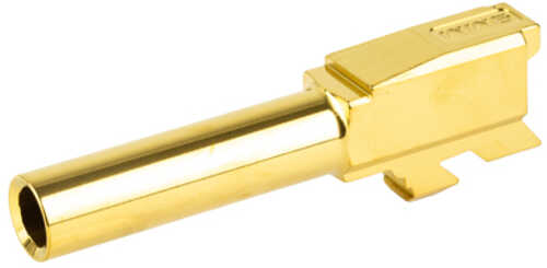 Zaffiri Precision Pistol Barrel 9MM 3.3" Flush and Crown Fits Glock 43 Titanium Nitride Gold BA-G43-FC-GLD