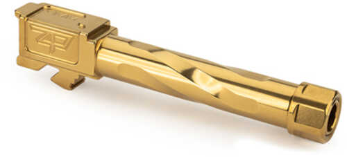 Zaffiri Precision Pistol Barrel Threaded 1/2x28 9mm 4.02" Tin Finish Gold For Glock 19 Gen 1-5 Zp19btg