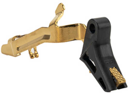 Zaffiri Precision Fb Trigger Anodized Finish Black Shoe Tin Gold Safety And Trigger Bar For Glock Gen 1-4 9/40 Zp.trig.b