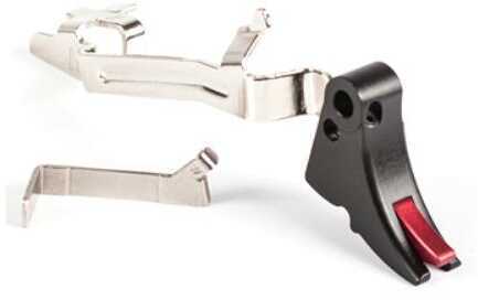 ZEV Technologies Fulcrum Trigger Bar Kit Adjustable 2-6 lbs Large Fits Glock Gen 1-3 Black w/ Red Safety Includes Zev PR