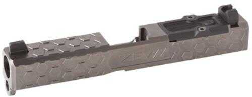 ZEV Technologies Hex Absolute Co-witness RMR Cut w/Cover For Gen 4 Glock 19 Gray Finish Complete Slide Includes Sights