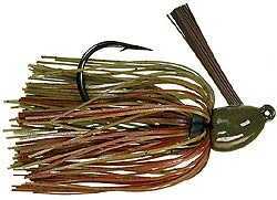 Strike King Lures Hack Attack Jig 3/8oz Green Pumpkin Craw Md#: HAHCJ38-46