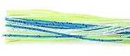 Strike King Lures Replacement Skirt 3pk Chartreuse/Clear/Blue Md#: S33-71