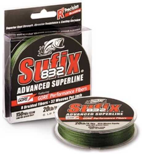 Normark Sufix 832 Braid 150yd 40lb Lo-Vis Green Md#: 660-040G