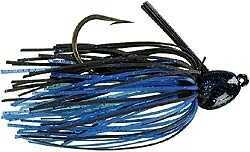 Strike King SK BITSY BUG MINI JIG 1/8 BLK/BLU BBJ18-2