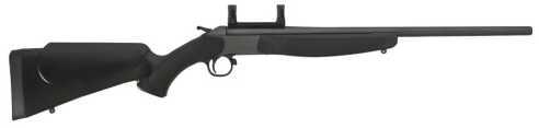 CVA Scout Compact Rifle 243 Winchester BluedBarrel Black Stock With Rail Bolt Action 4110