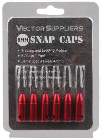 9mm Snap Caps 6 Pieces