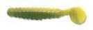 Charlie Brewers Crappie Grubs 1 1/2in 20pk Catapillar Green/Yellow Md#: CSGL148