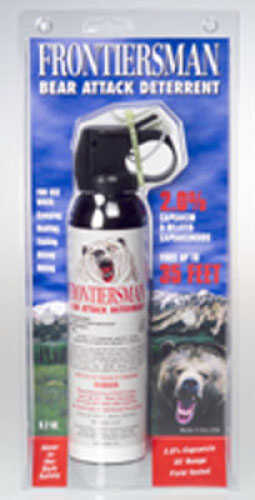 Security Equipment Corporation Frontiersman Bear Attack Deterrent 9.2 oz canister with belt holster 2% CRC: the maximum strength al FBAD07