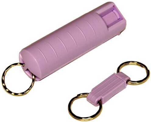 Security Equipment Corporation Sabre 3-In-1 Self Defense Spray Purple hard case, quick release key ring & belt clip Red Pepper, C HC14