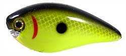 Strike King Lures KVD Square Bill Crankbait - 1in Black Back Chartreuse Md#: HCKVDS1.0-535