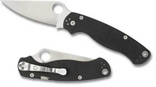 Spyderco ParaMilitary 2 Folding Knife CPM-S30V Plain 3.438" Black G10 C81GP2