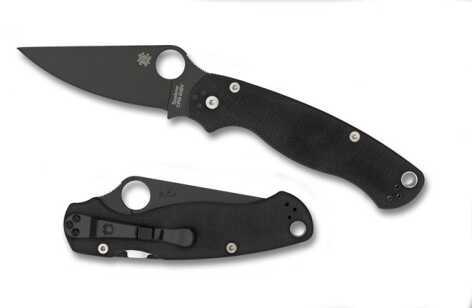 Spyderco Paramilitary2 Black G-10 Blade Plainedge