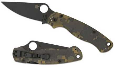 Spyderco Paramilitary2 Camo G-10 Black Blade Plainedge C81GPCMOBK2