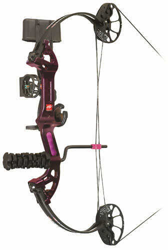 PSE Archery Mini Burner XT Ready to Shoot Bow Package 25-29 LH Purple