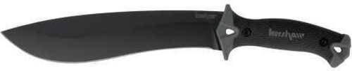Kershaw Machete Fixed Blade Knife Carbon/Powdercoat Plain Sheath 10" Rubber Box 1077