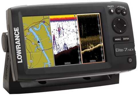 Lowrance Elite-7 Combo Base with Xdcr 83/200 455/800 md: 000-10966-001