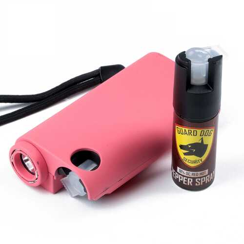 Guard Dog All-In-One Stun Gun/Flashlight/Pepper Spray -Pink