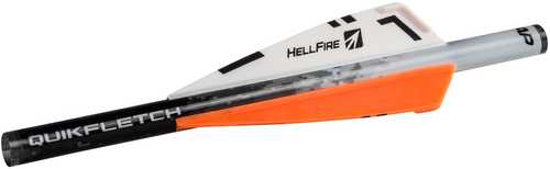 <span style="font-weight:bolder; ">NAP</span> Quikfletch 3in Hellfire Std - 6 Pack White/Orange/Orange