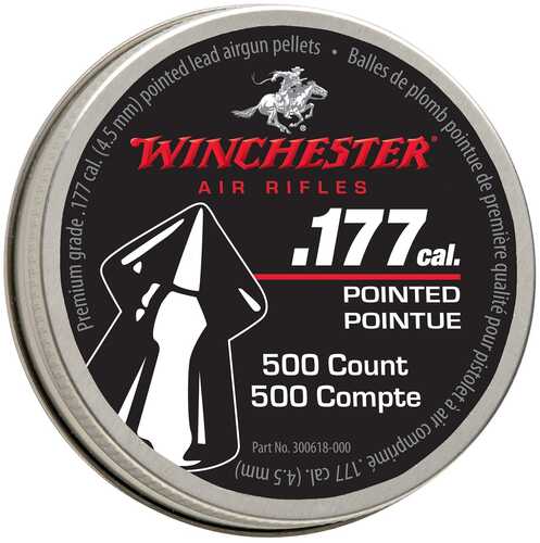Winchester Pointed Pellet .177 Cal 500 Count