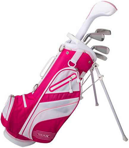 Tour X Size 1 Pink 5pc Jr Golf Set w/Stand Bag