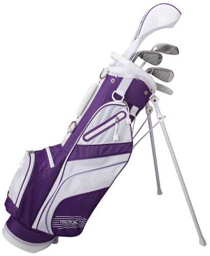 Tour X Size 2 Purple 5pc Jr Golf Set w/Stand Bag
