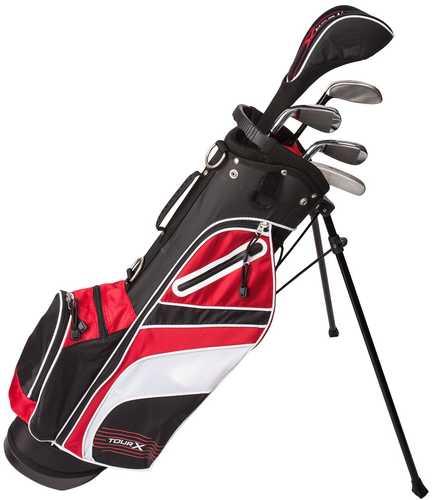 Tour X Size 2 5pc Jr Golf Set w/Stand Bag LH