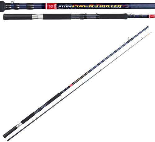 B&M Power Trolling Rod 16Ft 3Sec 16 Guides W/Rod Holder Seat Model: PT163