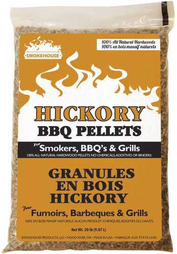 Smokehouse BBQ Pellets 20lb Bag Hickory