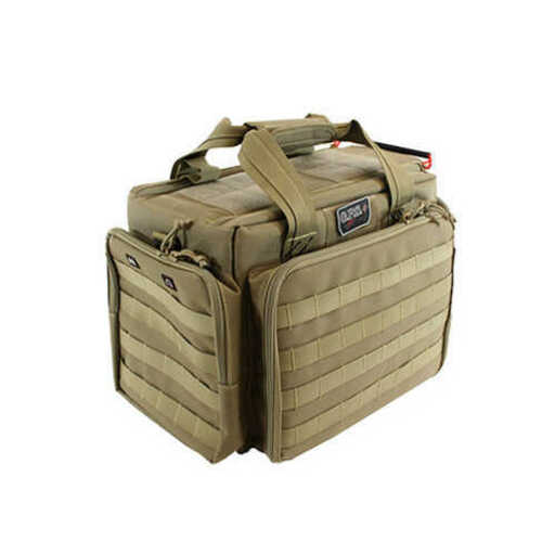 G-Outdoors Inc. Tactical Range Bag Tan 5 Internal Handgun Foam Cradles Nylon Visual ID Storage System for Quickidentific