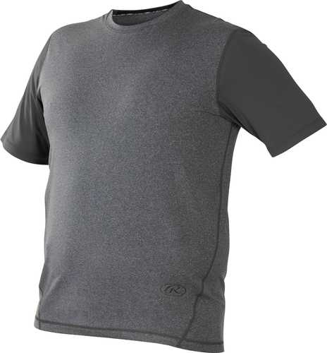 Rawlings Hurler Performance Shrt Slv Shirt Dark Gray Large
