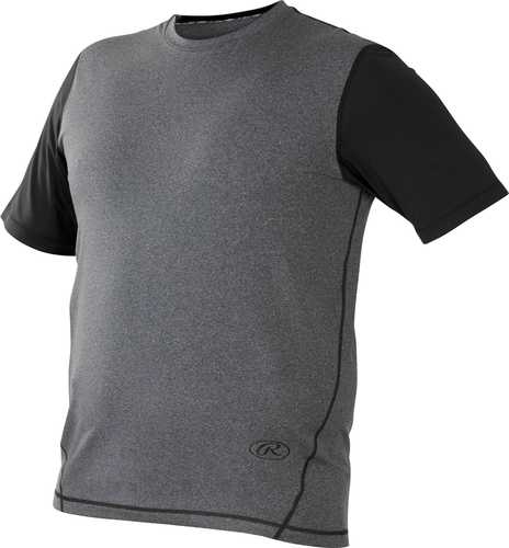 Rawlings Hurler Performance Shrt Slv Shirt Black Small