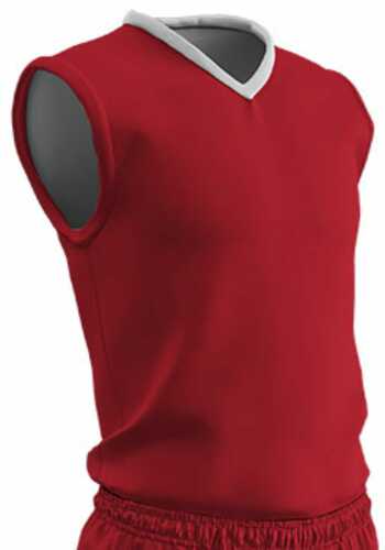 Champro Adult Clutch Basketball Jersey Scarlet White Medium